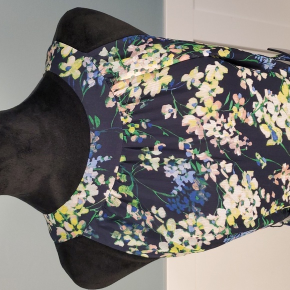 Tommy Hilfiger Navy Blue Floral Halter Dress With Belt 6 - Picture 4 of 13
